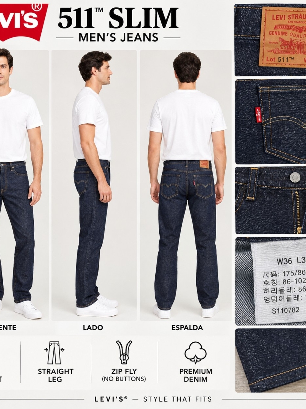 Levi's 511 Slim Men's Jeans - Dark Indigo Blue